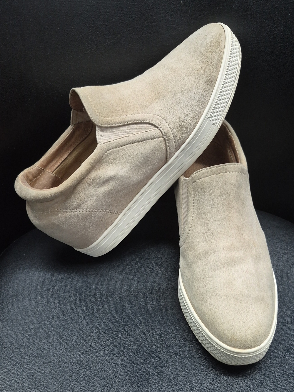 CASLON Slip-On Suede Beige Sneakers Women's Size 10